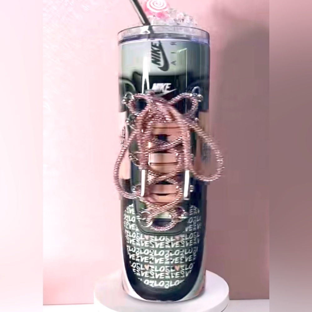 Nike Women's Stylish Pink Sneakers Tumbler